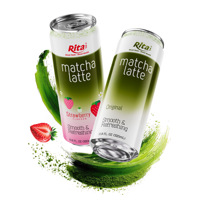 Rita Original Matcha Latte Sleek 320ml Boîte Style Japonais Prêt à Boire Thé au Lait Matcha au Goût Doux Fabriqué au Vietnam