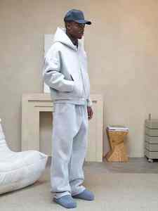 ALTAF BROTHERS OEM, Conjunto Deportivo de Sudadera con Capucha para Hombre, Algodón Ligero de 280 g/m², Logotipo Personalizado al por Mayor, Felpa Francesa Gruesa para Invierno - Product Image 5