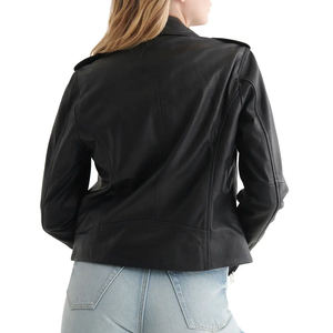 Chaqueta de Piel de Oveja Genuina para Mujer, Diseño Clásico Simple, Ligera, Chaqueta de Moda para Invierno - Product Image 2