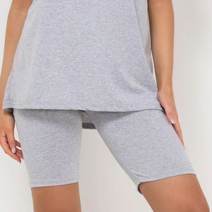 Ensemble T-shirt et short pour femme, coupe slim, manches courtes, tendance été, service OEM, séchage rapide, respirant - Product Image 6