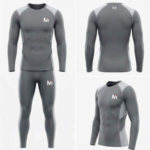 Ensemble de sport de compression pour homme Titan Shield, respirant, séchage rapide, vêtements de sport MALUZA INDUSTRIES Performance - Product Image 1
