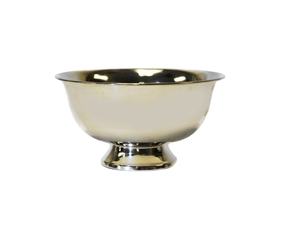 Decorative Metal Salad Mixing <b>Bowls</b> Polished Silver Luxury Round Pedestal Nordic Home Decor Kitchen Small Fruit & <b>Snack</b> <b>Bowl</b> - Product Image 1