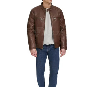 High Quality Soft Material With Modern Design <b>Men</b> <b>Leather</b> <b>Jacket</b> Daily Use Winter <b>Jacket</b> <b>Men</b> <b>Leather</b> <b>Jacket</b> - Product Image 5