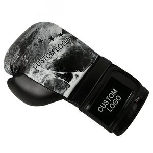 OEM ODM High Quality Customized 12OZ PU Leather Boxing Gloves Custom Logo Sublimation Print Adjustable <b>Wrist</b> <b>Strap</b> - Product Image 4