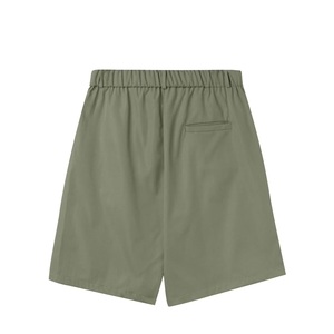 Shorts cargo chino surdimensionnés en toile à taille haute pour homme, coupe droite, style décontracté chic, avec poches - Product Image 2