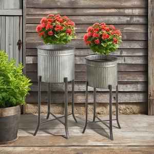 Macetero Metálico Moderno con Soporte, Acabado Dorado, Maceta Interior, Soporte Elevado para Plantas, Decorativo para Hogar y Jardín - Product Image 5