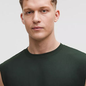 Camiseta sin mangas transpirable de secado rápido para uso exterior, venta al por mayor, precio bajo, ropa deportiva sin mangas para hombre, camiseta sin mangas de color liso, varios tamaños - Product Image 3