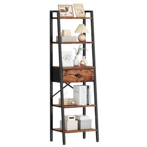 Étagère à 2 niveaux en panneaux de bois de style médiéval avec tiroir pour la maison, les villas, le salon, les chambres à coucher, et comme meuble de rangement - Product Image 5