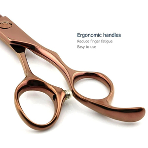 Ciseaux de barbier professionnels de 5,5 pouces avec lame en acier inoxydable et manche en acier, outil de coupe et d'éclaircissement des cheveux à pointe acérée - Product Image 6
