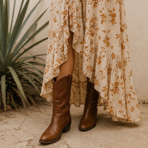 Vestido bohemio para mujer, tela tejida de rayón, transpirable, antipilling, vestido informal de verano - Product Image 5
