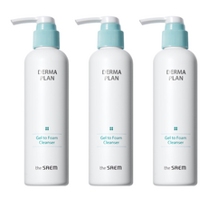 Nettoyant en gel transformable en mousse The Saem Derma Plan 180ml (lot de 3) en promotion – Nettoyant infusé aux peptides - Product Image 1
