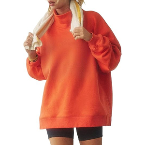 Sweat-shirt à col montant unisexe OEM en molleton 100% coton, personnalisable avec impression, fabricant et fournisseur en gros - Product Image 1