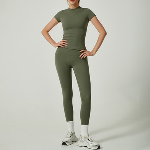 Conjunto de Yoga Premium para Mujer, 2 Piezas, Secado Rápido, Transpirable, Ropa Deportiva, Bra Deportivo y Leggings, Alta Calidad, Spandex/Nylon - Product Image 5