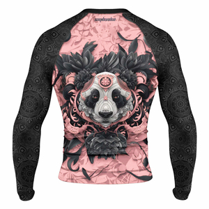 Camiseta Deportiva Ajustada para Hombre Sagilanden, Diseño de Panda Amarillo y Negro, Ligera, Elástica, de Secado Rápido, en Poliéster - Product Image 4