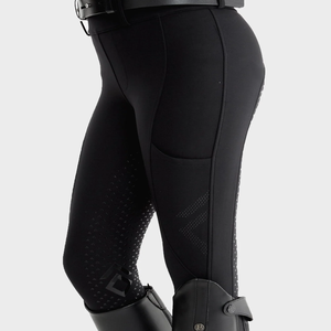 High Quality 4-way Stretch Horse Riding Breeches <b>Leggings</b> Tights <b>Equestrian</b> Wear Pants on Technical Fabric with Soft Feel - Product Image 3