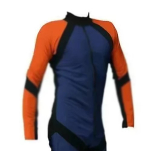 Combinaison de plongée pour femmes, deux poches, fermeture éclair, style bicolore, en spandex/nylon, col montant, ensemble de plongée - Product Image 6