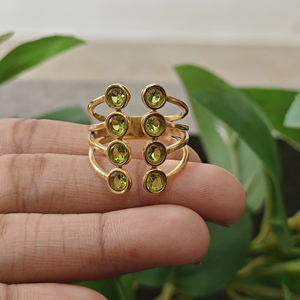 พลอยแบล็คออนิกซ์ อะควาแคลซิโดนี ทองเหลืองชุบทอง 18k เครื่องประดับแฟชั่นสวยหรู ของขวัญสำหรับผู้หญิง - Product Image 5
