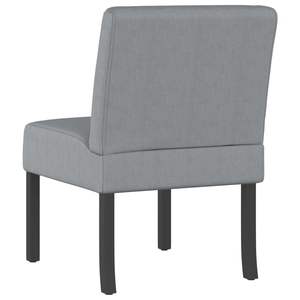 Sillón Tapizado en Tela Gris Claro, 100% Poliéster, Madera Contrachapada Sólida para Sala de Estar - Product Image 5