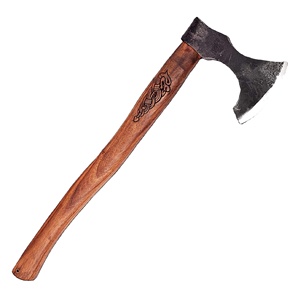 Hache Viking THEWIZ CRAFTS de qualité supérieure, pour bricolage, nouveau design personnalisé, en acier au carbone, manche en bois de frêne, pour le camping, garantie 3 ans - Product Image 4