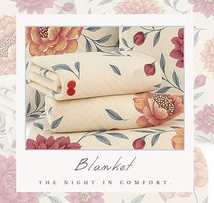 Juego de Ropa de Cama de 5 Piezas: 1 Sábana, 2 Cojines Acolchados con Cierre, 2 Fundas de Almohada, Algodón Grueso, Beige y Rosa (90X100 Pulgadas) - Product Image 3