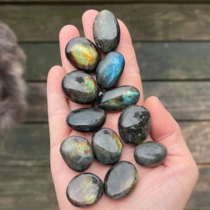 Chakralume Pierres Roulées Naturelles en Labradorite Polies à la Main, Cristal de Guérison, Méditation, Reiki, Énergie des Chakras, Décoration Spirituelle - Product Image 3