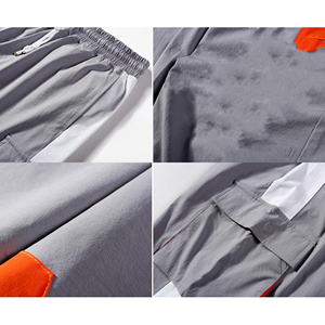 Pantalon de sport décontracté taille haute pour homme, grande taille, imprimé personnalisé, couleur unie, style streetwear, vente en gros - Product Image 5