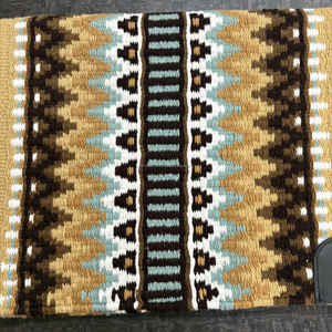 Tapis de selle de cheval occidental en coton tissé à la main, motif aztèque, couverture équestre - Product Image 4