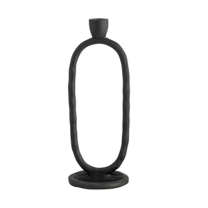 Support à bougies multi-niveaux fait main en fer forgé avec finition en poudre noire mate pour la décoration de jardin et les cadeaux - Product Image 6