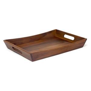 Plateau de service haut de gamme en bois massif avec poignées confortables, grande taille, pour la maison, la cuisine, la salle à manger et le service hôtelier - Product Image 3