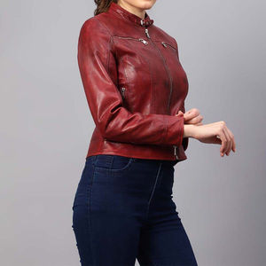 Hot Selling Wholesale Price Women Leather <b>Jacket</b> New Design <b>Light</b> <b>Weight</b> Fashion Cheap Price Top Quality Leather <b>Jacket</b> - Product Image 4