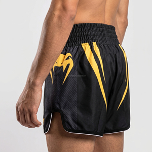 Wholesale Breathable Sublimated Kickboxing <b>Trunks</b> Custom Logo <b>Men</b> Fitness Training Muay Thai Shorts - Product Image 4
