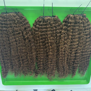 ผู้ขายกลุ่มผมพม่าหยิก 10A เกรดดิบที่ยังไม่ได้แปรรูปหนังกําพร้าชิดผมสานเวียดนามกลุ่มผมมนุษย์บริสุทธิ์หยิก - Product Image 6