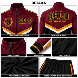Conjunto Deportivo Casual de Invierno para Hombre, Elegante y Cómodo para Correr y Trotar, Traje HBCU de Dos Piezas, Personalizado OEM, 100% Algodón - Product Image 2