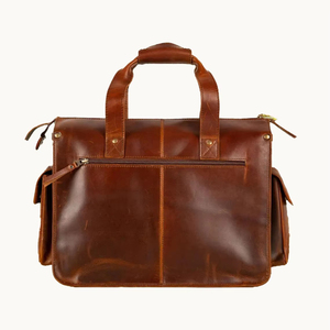 Sac de bureau en cuir véritable pour homme avec logo personnalisé, sac à main imperméable, sac à bandoulière, mallette d'affaires – Vente en gros - Product Image 2