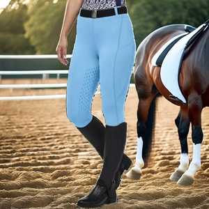 Leggings d'équitation taille haute pour femmes, respirants, avec grip en silicone, flexibles, pour l'entraînement équestre - Product Image 6