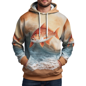 เสื้อฮู้ดตกปลาแบบระบายอากาศได้ดี รุ่น Coastal Wave Amber Snapper UPF 50 ไซส์พลัส สำหรับกิจกรรมทางทะเล - Product Image 1