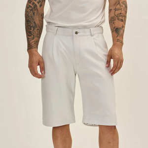 Nouveau design, short en cuir uni pour homme, coupe ajustée, faible MOQ, tissu en cuir de haute qualité, short décontracté pour adultes - Product Image 3