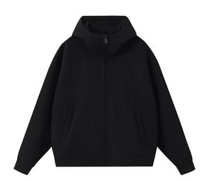 Sweat-shirt à capuche zippé pour homme, streetwear premium, fermeture éclair intégrale, tissu doux, coupe décontractée, style urbain, tendance, mode décontractée - Product Image 5