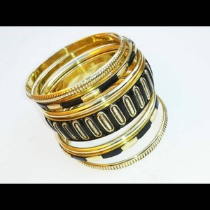 Thời trang Bangles nhựa với kim loại Bangle Set phụ nữ thời trang trang sức & phụ kiện handmade bán nhà máy trực tiếp - Product Image 6