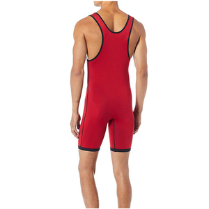 Wholesale Custom New Arrival Sublimation Transfer Print Front Unisex Wrestling Singlet 100% Polyester Breathable Quick Dry - Product Image 5