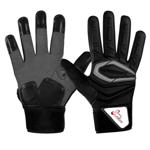 Sport Gloves for Youth Silver Anti-Slip Great Grip <b>Sticky</b> Silicone Lightweight American Football Custom Logo Outdoor - Product Image 6