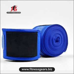 Bandes de maintien pour poignets d'entraînement de kickboxing avec logo personnalisé, fermeture auto-agrippante, en polyester et coton - Product Image 4