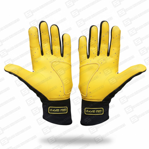 Guantes de Béisbol y Sóftbol al por Mayor, de Cuero, con Logotipo Personalizado, Unisex, para Diestros, Dedos Completos Cerrados, Transpirables - Product Image 2