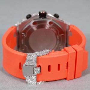 Reloj de Lujo para Hombre, Estilo Hip Hop, con Movimiento de Cuarzo, Esfera de Cristal, Acero Inoxidable, Moissanita VVS, Resistente al Agua 5ATM, Diseño Antiguo - Product Image 2
