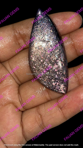 100% Naturel Multicolore Scintillant Iolite Effet Sang Cabochon Pierre de Soleil Bijoux en Gros Flocons Arc-en-ciel Opale Cristal Formes Fantaisie - Product Image 2