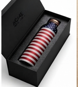 Trendy <b>Copper</b> Water <b>Bottle</b> With Flag Design Leak Proof Modern Style For Daily Hydration Travel Home Office Hiking - Product Image 6