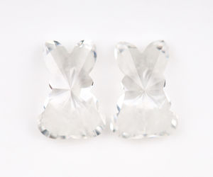 Par de diamantes cultivados en laboratorio de alta calidad, 3.45 CT, CVD/HPHT, corte conejillo personalizado, VVS-VS, perforados con láser, sueltos, para joyería. - Product Image 5
