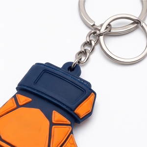 Wholesale <b>Custom</b> Embossed Logo Silicone Rubber <b>Keychain</b> Best Design Gloves Shape Rubber <b>Keychain</b> At Low Price - Product Image 3