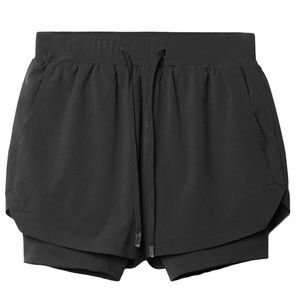 Pantalones cortos deportivos 2 en 1 ecológicos informales para hombre, beige de secado rápido para entrenamiento, deporte de ocio, correr, entrenamiento de gimnasia, 6 colores - Product Image 4