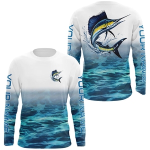 Camisa de Pesca de Manga Larga para Hombre, Absorbe la Humedad, Protección UV, Ropa de Pesca Ligera, Jersey para Pesca al Aire Libre - Product Image 3